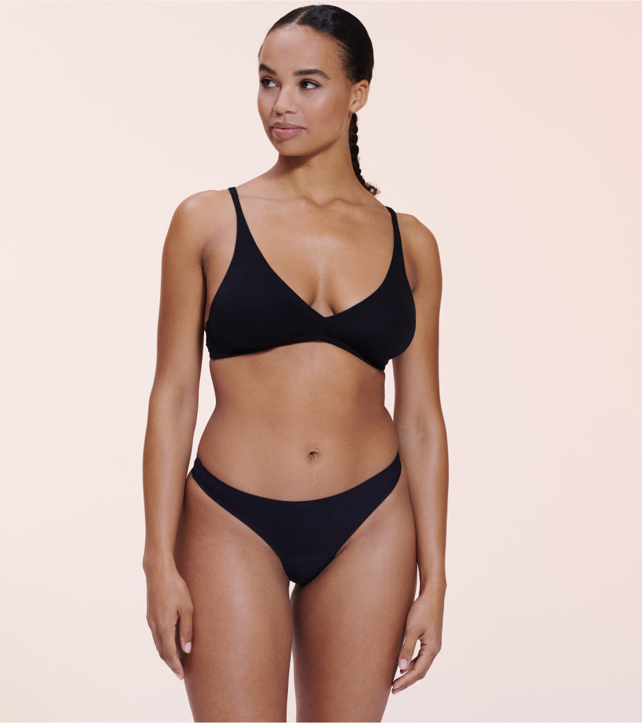 Brésilienne Invisible — Nylon recyclé — Noir