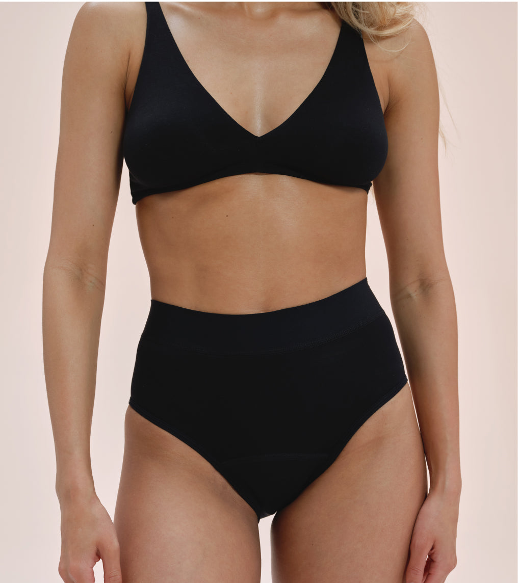 Taille Haute — Nylon recyclé — Noir