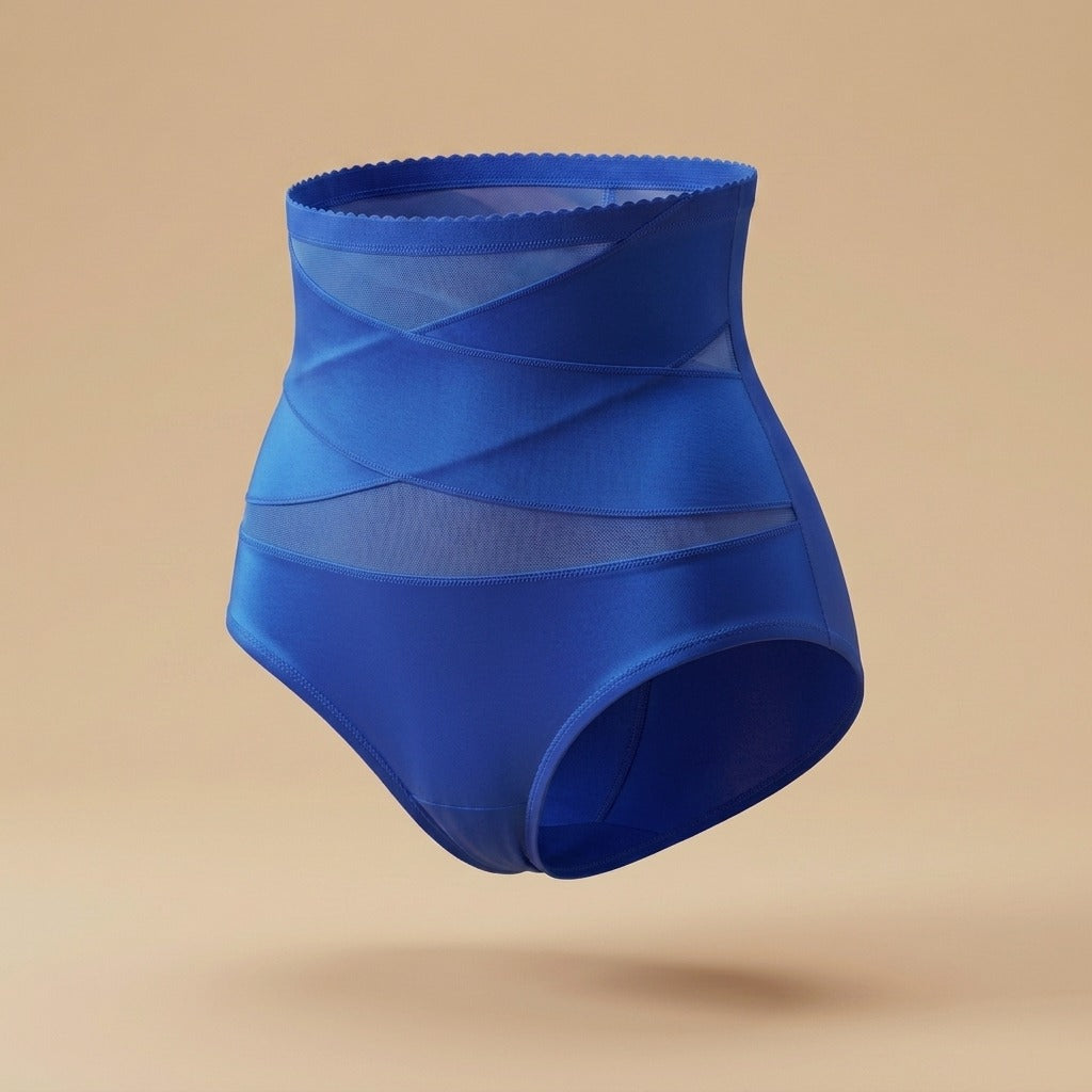 Culotte gainante taille haute Selavine coloris Cobalt